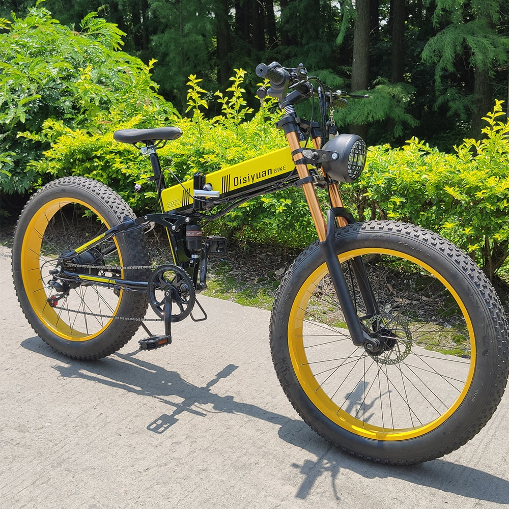 DISIYUAN OEM/STOCK 26 inch 48V10a lithium 500w 750w Pedal Assisted Folding ebike Electric Bike