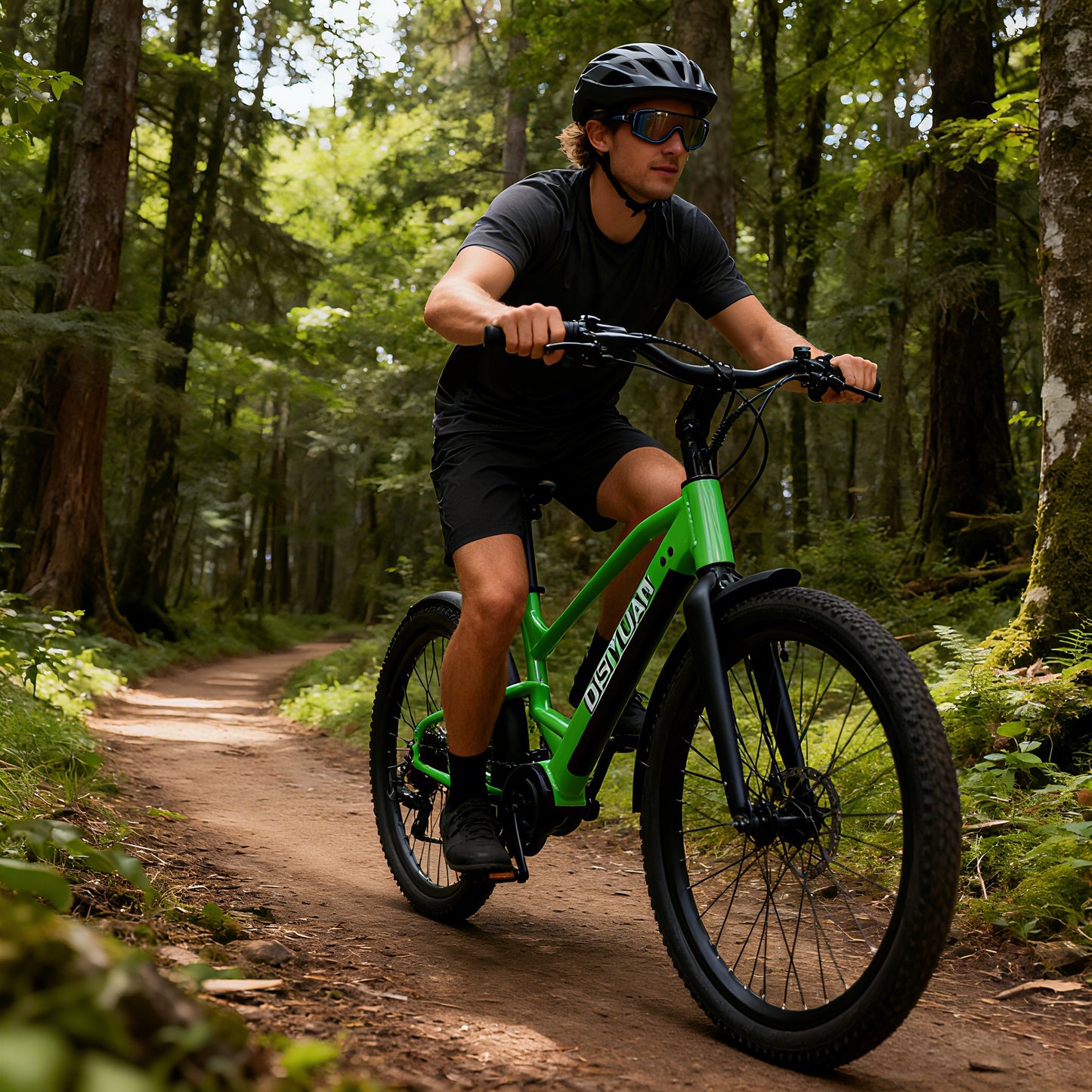 Adult Electric 2-Seat Foldable Hybrid City Bike with 500W Rear Hub Motor Assistance for Urban Travel