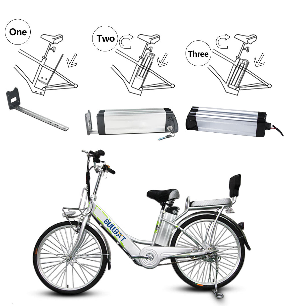 High Quality Brand Fish Box New a Grade Batteries Lithium Battery Electric Bike Lithium Battery Silver 48v15ah 48V 60V 1 Years