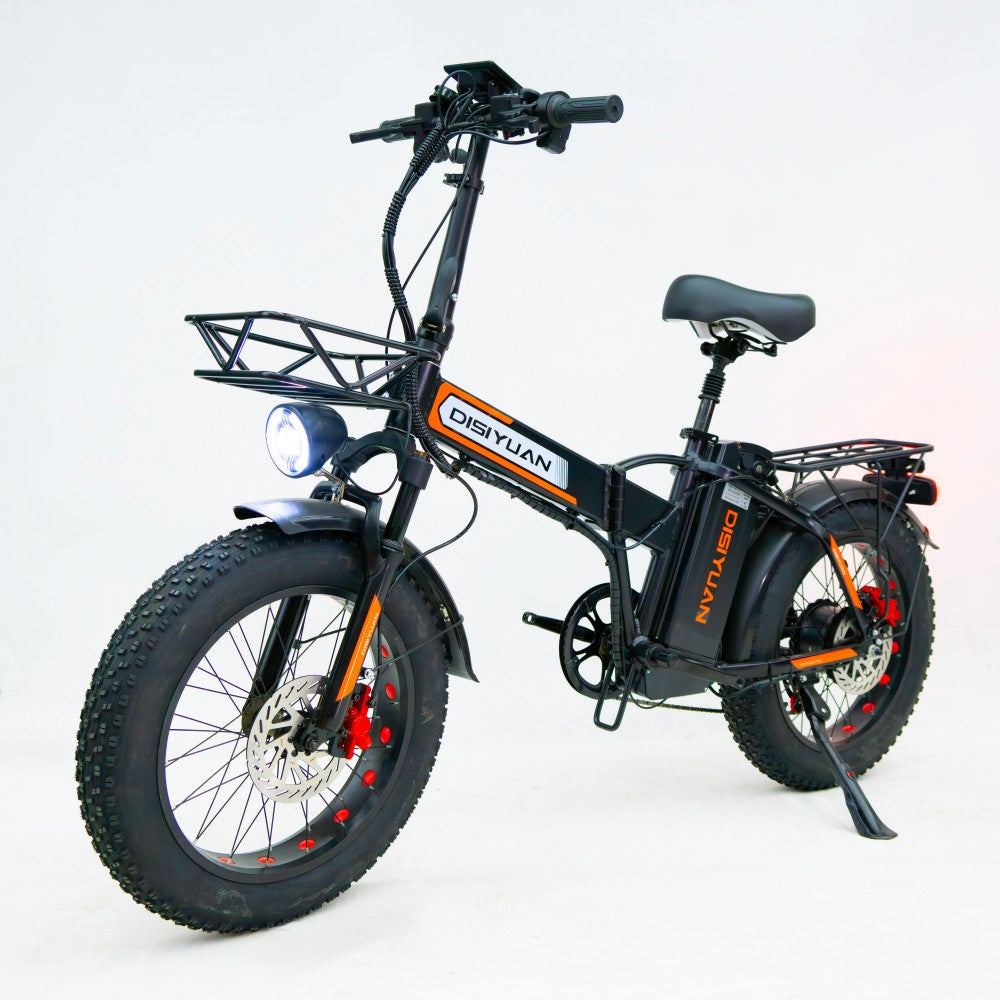 Disiyuan Electric Motor Bike D3 Electric Mountain Bike Fat Tire Bicycle 500W Electric Folding City Bike
