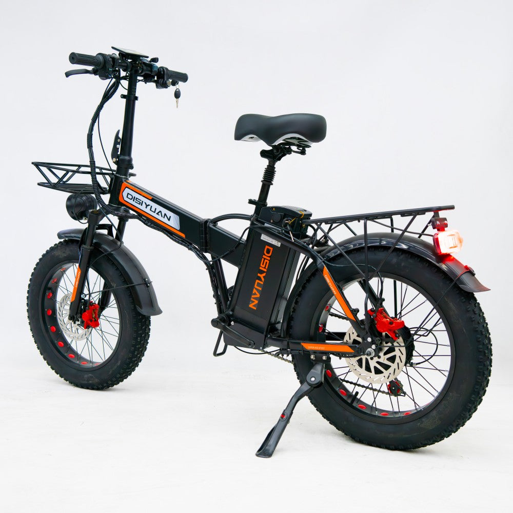 Disiyuan Electric Motor Bike D5 Electric Mountain Bike Fat Tire Bicycle 500W Electric Folding City Bike