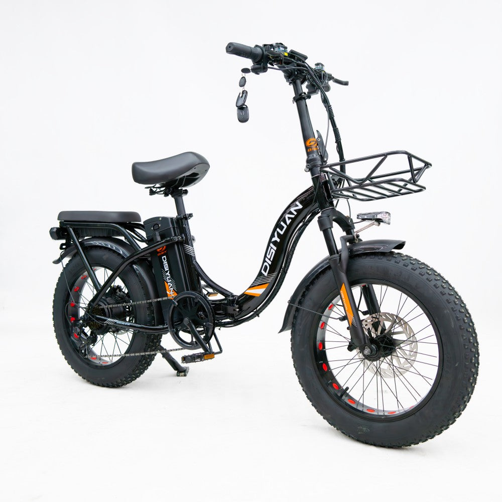 Disiyuan Electric Motor Bike D3 Electric Mountain Bike Fat Tire Bicycle 500W Electric Folding City Bike