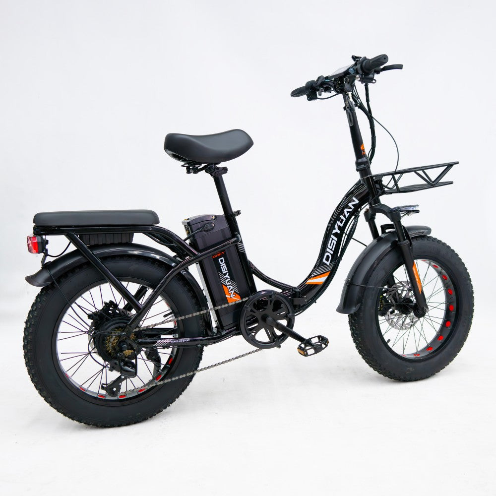 Disiyuan Electric Motor Bike D3 Electric Mountain Bike Fat Tire Bicycle 500W Electric Folding City Bike