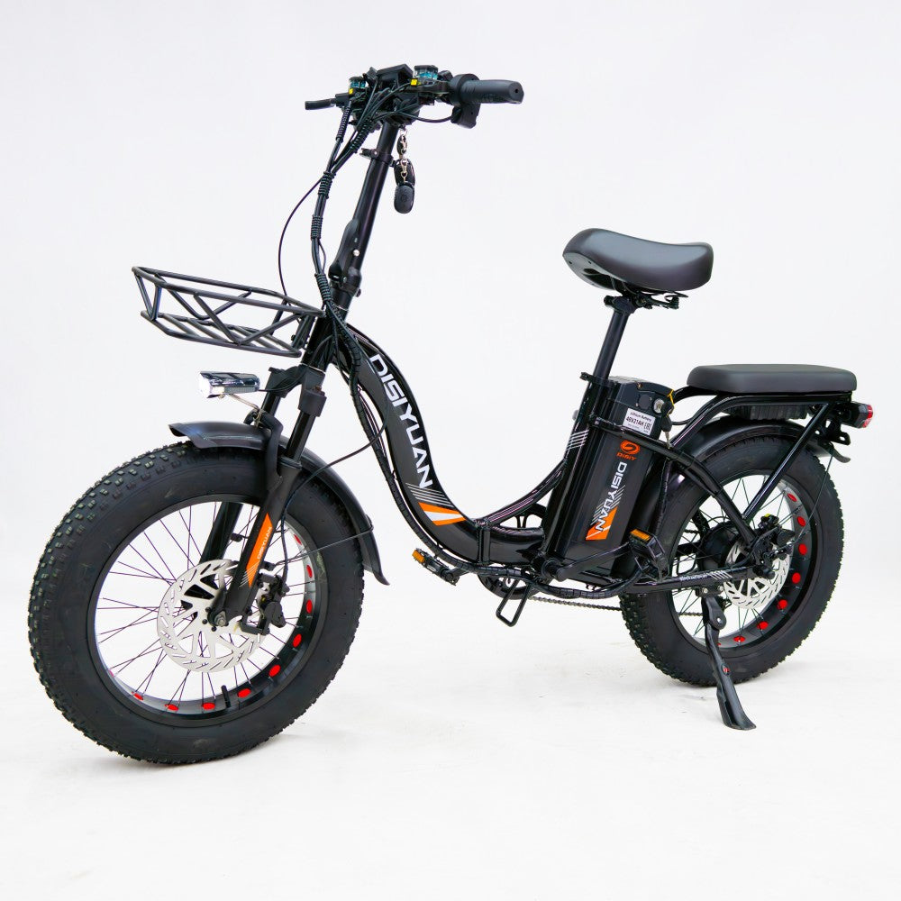 Disiyuan Electric Motor Bike D3 Electric Mountain Bike Fat Tire Bicycle 500W Electric Folding City Bike