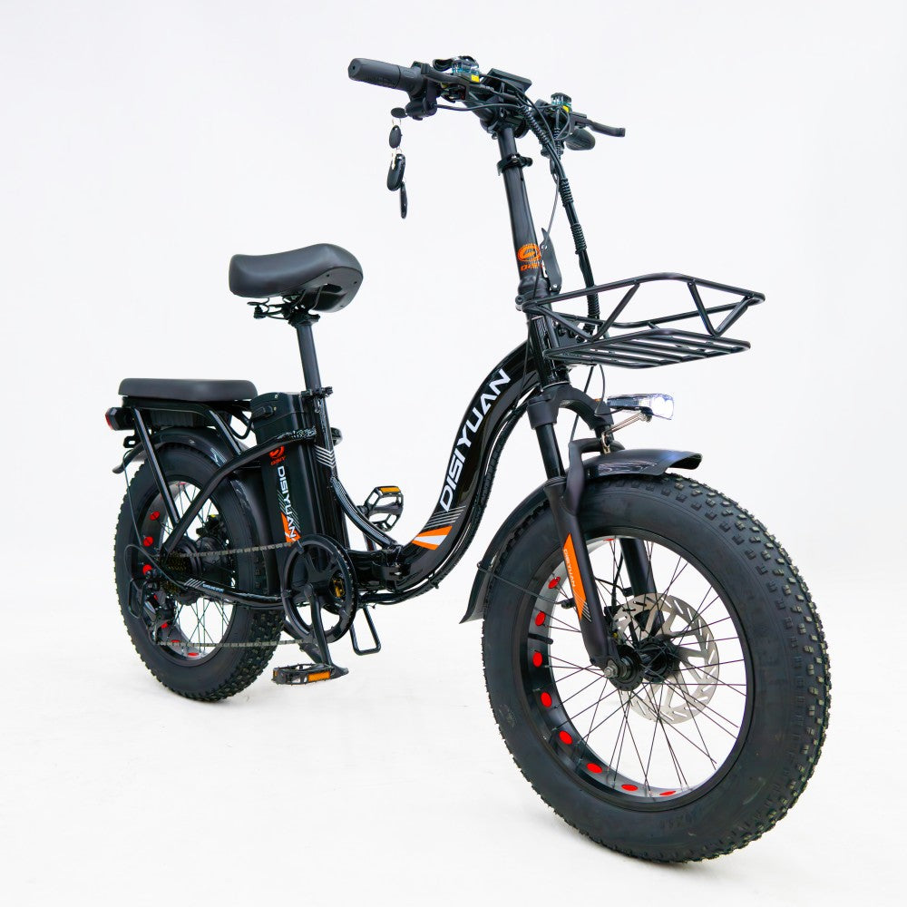 Disiyuan Electric Motor Bike D3 Electric Mountain Bike Fat Tire Bicycle 500W Electric Folding City Bike