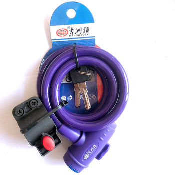 DISIYUAN factory Bicycle Lock Mountain Bike Wire High quality colorful portable bicycle chain lock