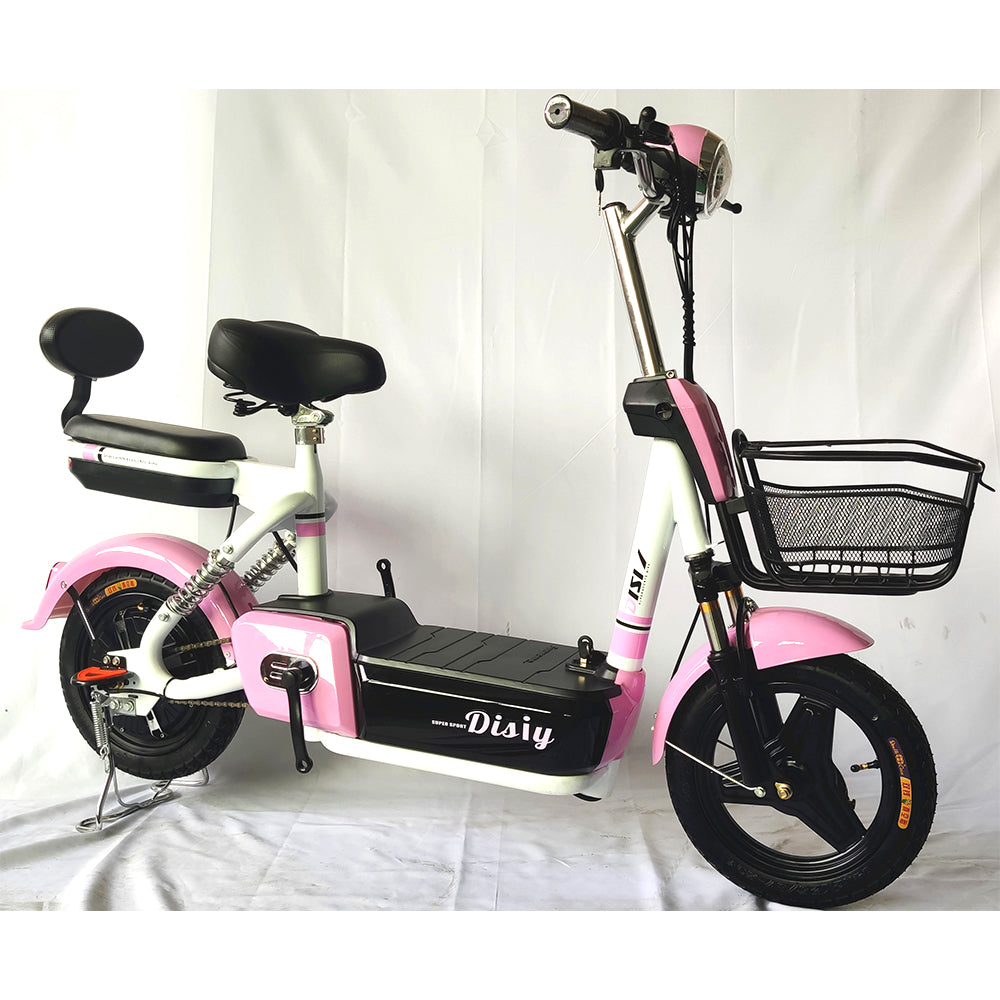 scooter with bike pedals DISIYUAN 350w 2 wheel electric bike scooter/electric moped with pedals – DISIYUAN EBIKE