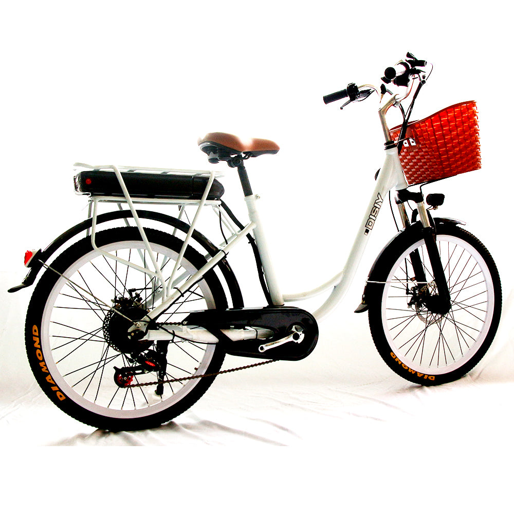 DISIYUAN 30 km/h city ebike 350w 48v double disc brake 24inch step thr – DISIYUAN EBIKE